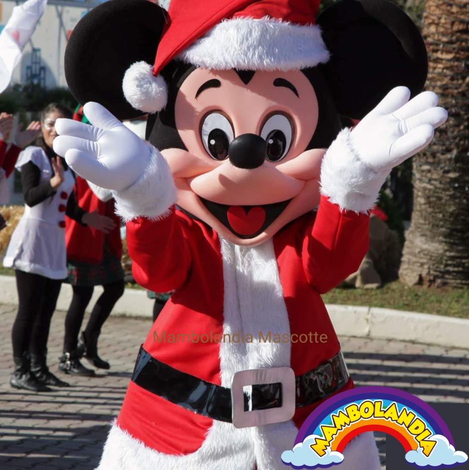 Topolino vestito sales da babbo natale